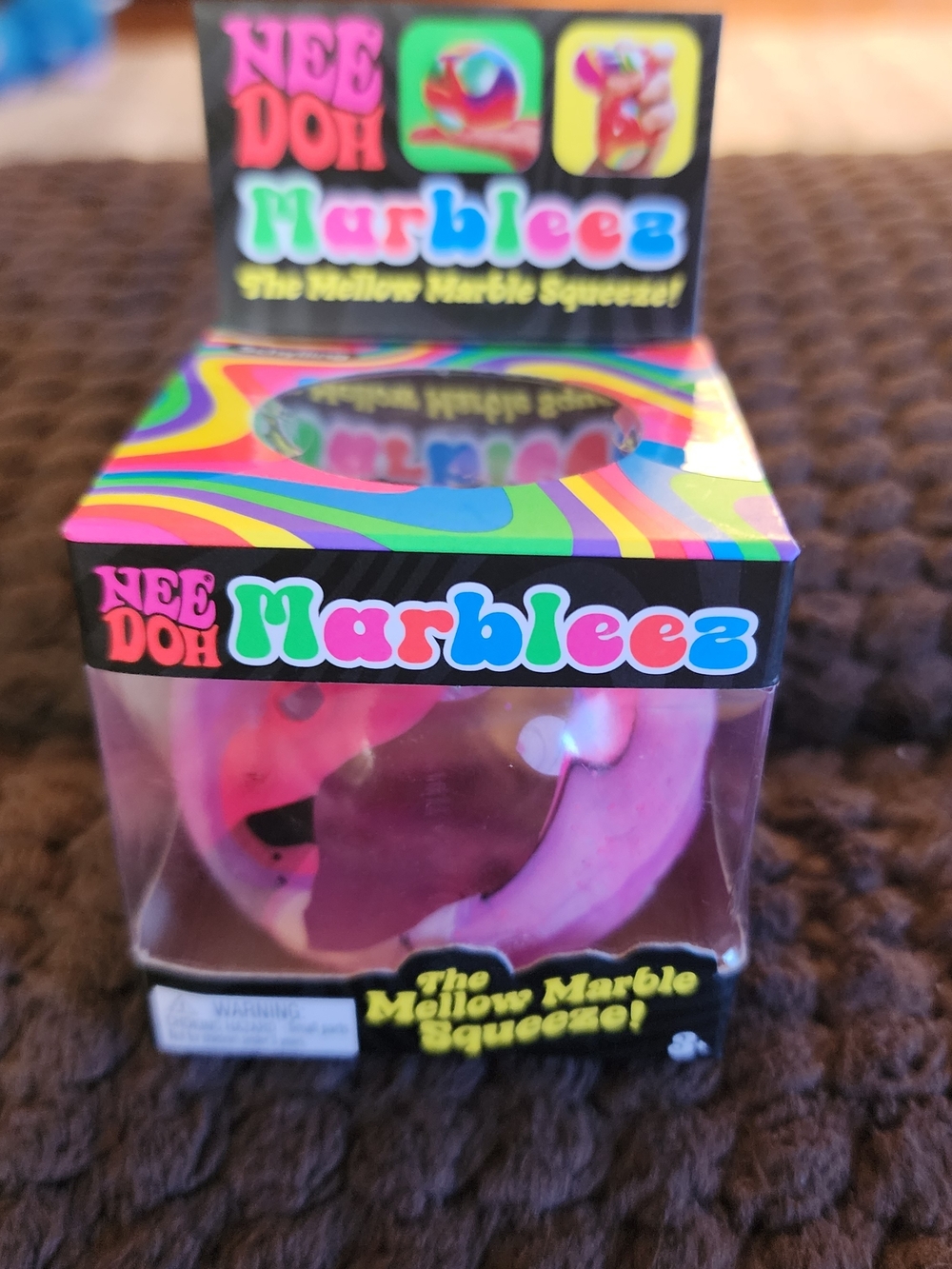 RARRRRRE! Marbleez Pink Mellow Marble Squeeze Toy. NEE DOH  BRAND NEW